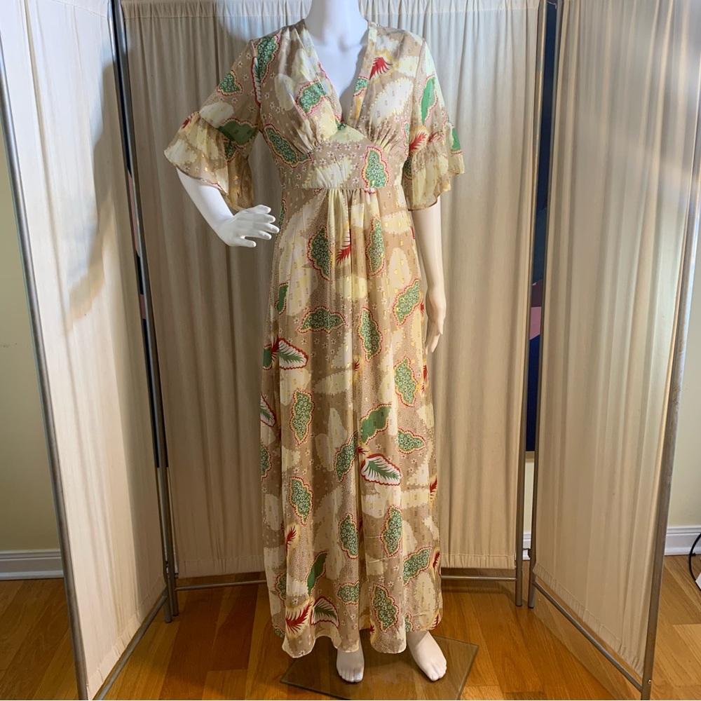 Botanical Pattern Maxi Dress - Picture 14 of 14